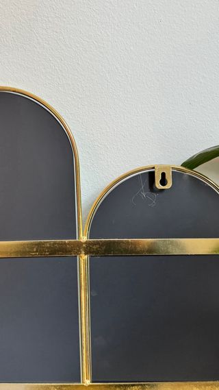 Espejo 3 paneles marco dorado