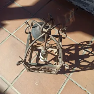 Lámpara rústica forja