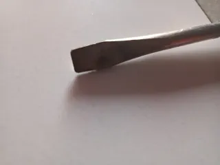 Destornillador plano mango naranja