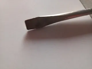 Destornillador plano mango naranja