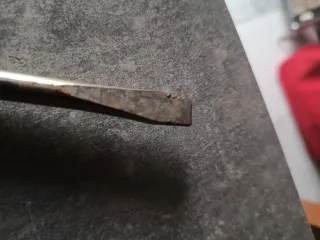 Destornillador plano mango naranja