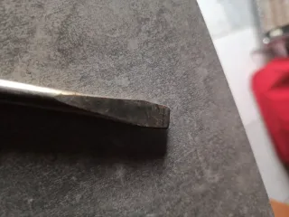 Destornillador plano mango naranja