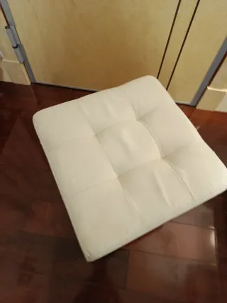 Taburete Almacenaje Relaxdays Beige