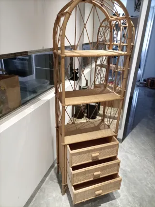 Estantería Mimbre Vintage Zara Home