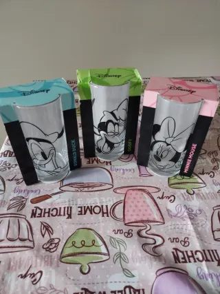 Set 3 Bicchieri Disney Goofy Donald Minnie