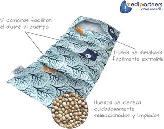 Medi Partners Cuscino Termico noccioli ciliegio 60