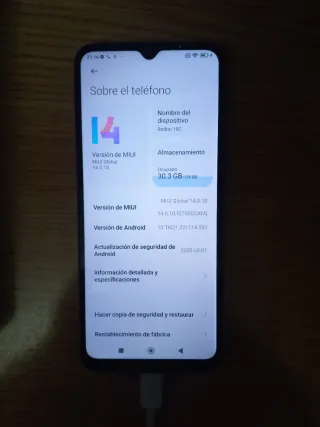 Xiaomi Redmi 10C 128GB Negro