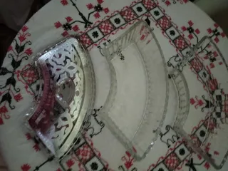 Pieza de cristal de 3 partes