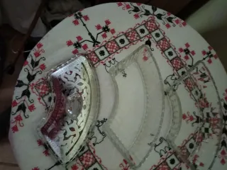 Pieza de cristal de 3 partes