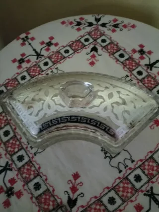 Pieza de cristal de 3 partes