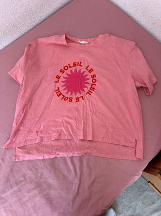 Camiseta rosa Le Soleil