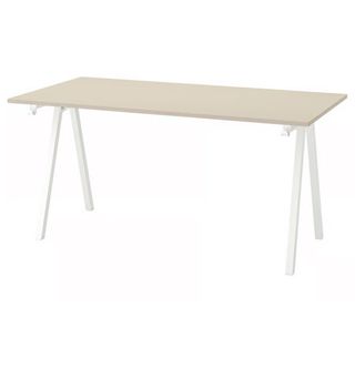 Escritorio Trotten Ikea Beige y Blanco