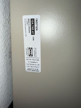 Escritorio Trotten Ikea Beige y Blanco