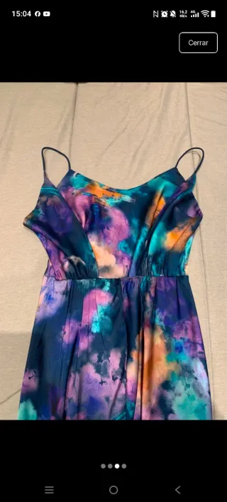 Vestido fiesta multicolor