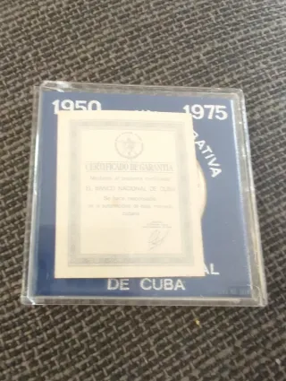 Moneda 10 Pesos Cubanos 25 Aniversario