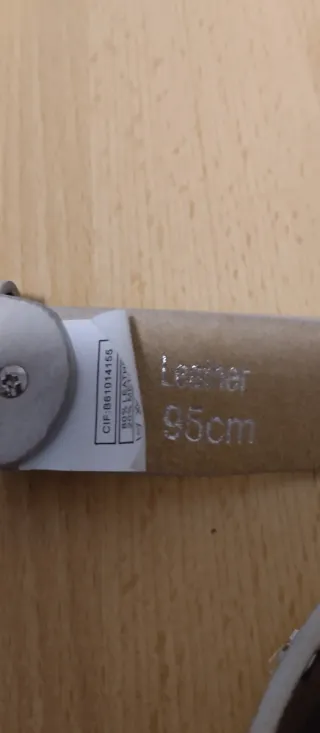 Cinturón de mujer beige y plateado 95 cm