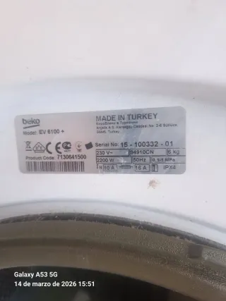 Lavadora Beko - No funciona