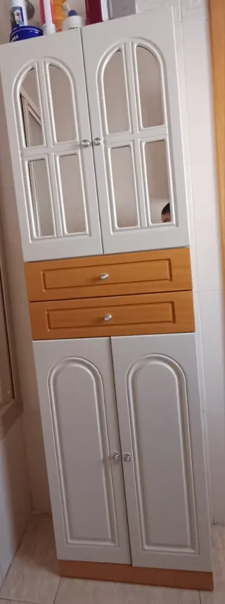 Conjunto espejo y mueble baño