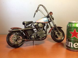 Moto Chopper Americana Decorativa