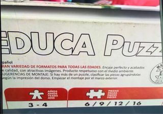Puzzle Educa Progressive 3-4 años