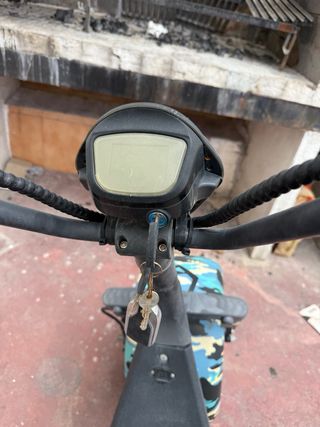 Citycoco Scooter Eléctrica Negra y Azul