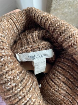 Jersey de punto sin mangas cuello alto