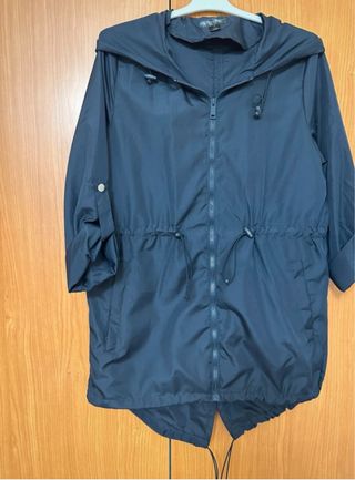 Chubasquero azul marino talla S