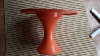 Mesa baja retro naranja
