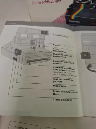 Polaroid Supercolor 635CL + Lente Close-up