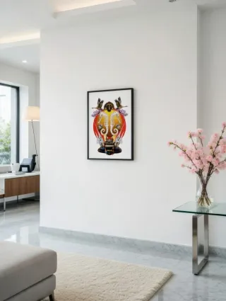 Lámina Artística. Collage digital original.