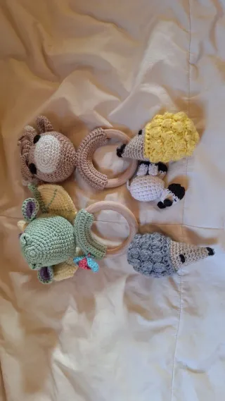 Sonajeros bebé hechos a mano