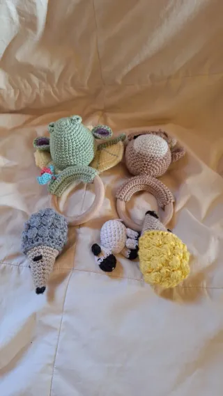 Sonajeros bebé hechos a mano