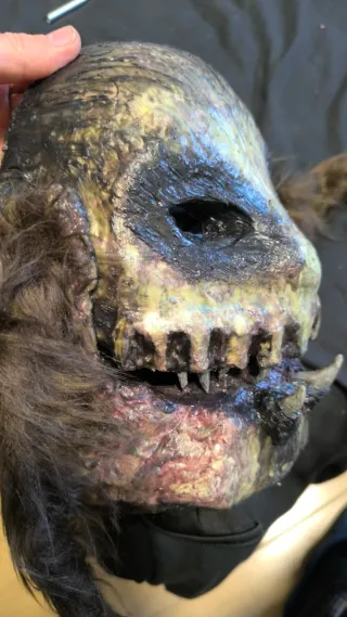 Máscara de silicona terrorífica