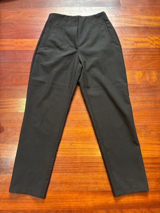 Pantalón Zara Negro Talle Alto