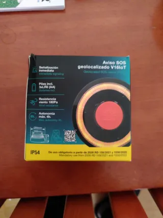 Luz de emergencia V16 geolocalizada DGT