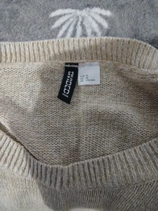 Jersey beige talla única