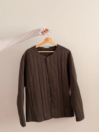 Chaqueta Zara acolchada marrón