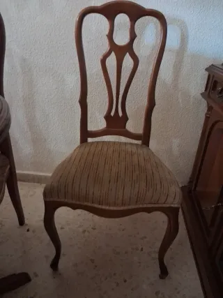 6 sillas de comedor/salón de madera