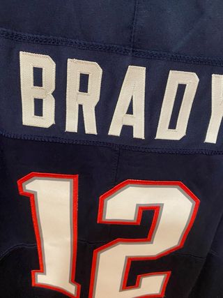 Camiseta NFL Brady Patriots Azul Nueva Bordada L