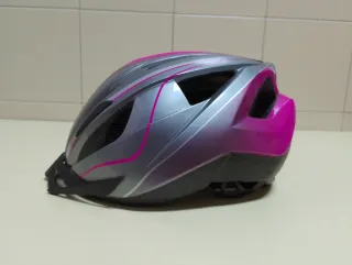 Casco bicicleta Crivit con luz trasera LED