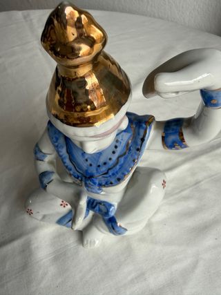 Figura bailarina tailandesa, porcelana china