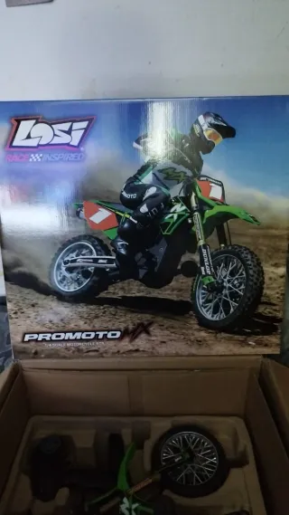 Moto RC Kawasaki Motocross control Losi PROMOTO-MX