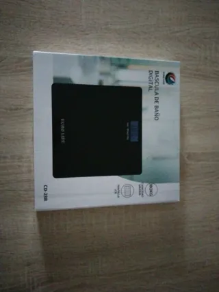 Báscula de baño digital negra