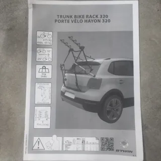 Portabicicletas Btwin 320