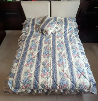 Colcha Cama 135cm con Cojín