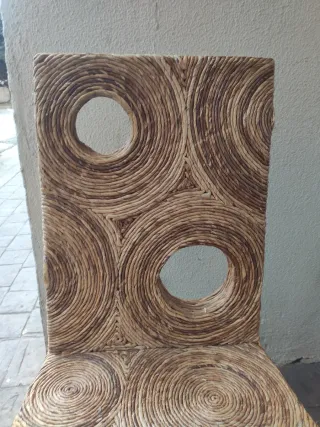 Sillas Ratán Diseño Círculos de Artisan