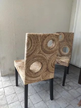 Sillas Ratán Diseño Círculos de Artisan