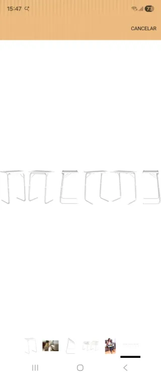 Mesa auxiliar plegable metal/plástico