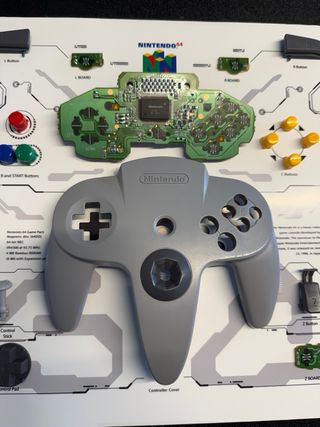 Cuadro Mando Nintendo N64 Desmontado