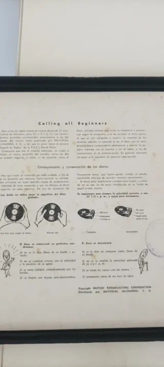 Discos Vinilo Inglés BBC